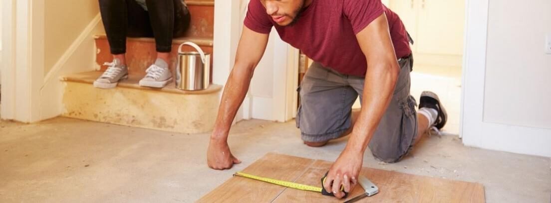renovación de suelo en vivienda