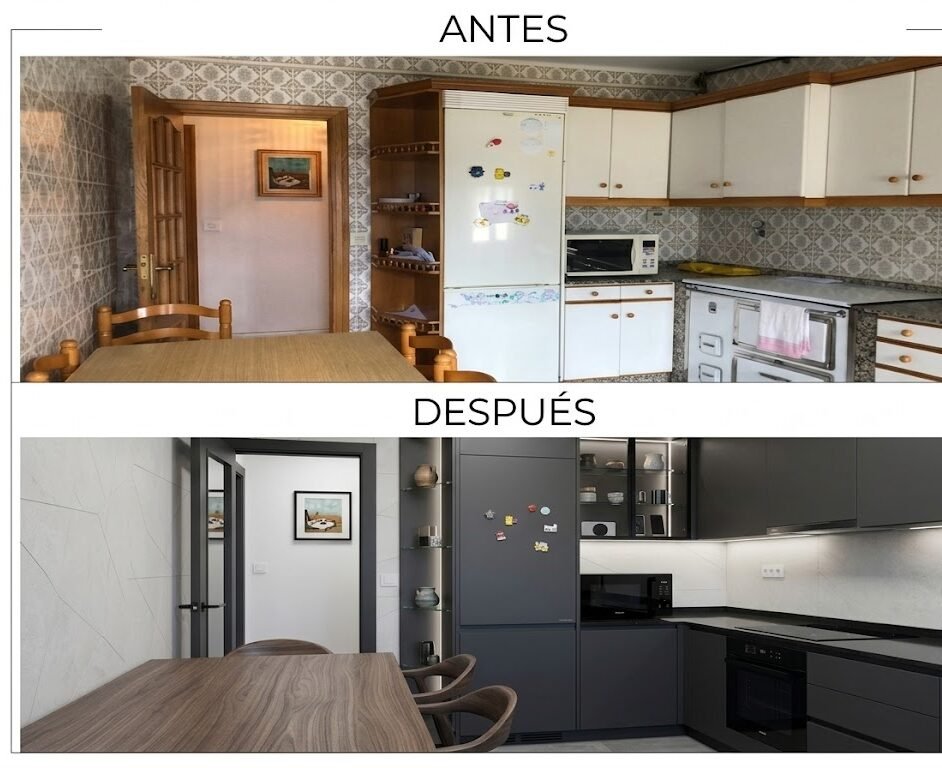 cocina moderna ponferrada antes y despues